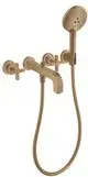 AXOR-HG-AXOR-Citterio-3-Loch-Wannenarmatur-Unterputz-fuer-Wandmontage-mit-Kreuzgriffen-und-Rosetten-Brushed-Bronze-39447140 gallery number 1